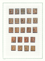 1861/1900 (ca.), Mainly Used Collection Of Apprx. 250 Large And Small Hermes Heads On Album Pages, Interestingly... - Other & Unclassified