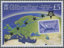 2005/2006, "EUROPA Issues 50 Anniversary", Stamp Issue, Mint, NH, Lot Of 1000 Stamps, Face Value  £5,000... - Gibraltar