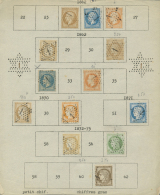 1862/75, Sammlung Der Nummernstempel "1" Bis "39" In Sternform Auf über 200 Werten Der Gezähnten Napelon-... - Autres & Non Classés