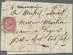 1843/1880 Kleine Sammlung Von 20 Briefen Aus Altitalien/Italien Nach Frankreich Mit Einer Vielfalt... - Autres & Non Classés