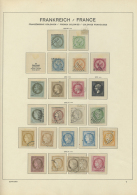 1859/1910 (ca.), Used Collection On Schaubek Pages, Main Value In The Imperforate Issues, 1859/1865 Eagle Issues... - Autres & Non Classés