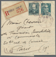 1941/1945, Lot Von über 70 Bedarfs-Briefen/-Karten, Dabei Sondermarken-Frankaturen Mit U.a. Petain 1943 Im... - Autres & Non Classés