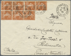 1903/1937, Interessanter Kleiner Posten Von 63 Belegen, Meist Mit Frankaturen Der Ausgaben Type Merson Und Semeuse... - Autres & Non Classés