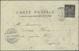 1898/1900 (ca.), über 100 Gelaufene Frankreich Postkarten Mit Einigen "Souvenir De...", "Weltausstellung... - Autres & Non Classés