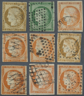 1849, Ausgabe Ceres, Mehrfachposten Mit Vielen Vollrandigen Gut Erhaltenen Stücken In Unterschiedlichen... - Autres & Non Classés