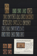 1849/1850, Specialised Collection Of 1st Issue With 35 Stamps, Showing E.g. 10c. Bistre Vertical Pair, Three Copies... - Autres & Non Classés
