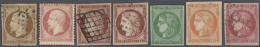 1849/1871, Lot Von Sieben Werten, Unterschiedliche Erhaltung: MiNr. 7 (2), 8, 23, 39, 43, 44. (D+) - Autres & Non Classés
