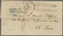 1772/1878, 155 Letters Sent From France To Exlusively Foreign Destinations Including Some Overseas. Useful Lot With... - Vide