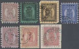 1866/1870 (ca.), Lot Of Seven Stamps Of The Rouletted Issues: 5p., 8p., 10p., 20p. And 40p. (3), In Relatively Good... - Autres & Non Classés