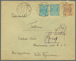 1919/1939, Lot Of 11 Covers And Postcards, Incl. 4 Registered Letters, Railway Mail, Provisional Postmark,... - Estland