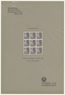 1932/1933, Print For The Postage Stamp 15 Ore Caravel In A Block Of Nine. Differing Color Black-violet Instead Of... - Other & Unclassified