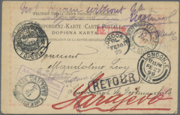 1890/1910 (ca.), Nice Lot With Over 60 Postal Stationaries, With Early Stationaries To Foreign Countries,... - Bosnië En Herzegovina