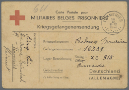1940/1961, Ca. 150-200 Karten Und Briefe Aus Der Korrespondenz Eines Kriegsgefangenen Aus FRAMERIES Ins Deutsche... - Other & Unclassified