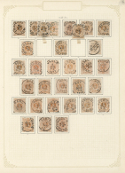 1873/1894 (ca.), Specialised Collection Of The CIRCULAR DATE STAMPS On Definitives "Cipher" And "Leopold", Mainly... - Autres & Non Classés