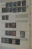 1849/1980: Well Filled, MNH, Mint Hinged And Used Collection Belgium 1849-1980 In 3 Behrens Albums. Collection... - Andere & Zonder Classificatie