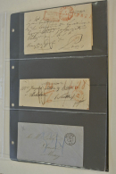 1835/70: Lot Of 13 Old Covers Of Belgium, Including 3 Unfranked Covers And 10 Covers With Stamps. (D) - Other & Unclassified