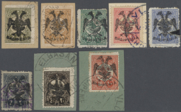 1913/1943 (ca.), Album Mit Ausgaben Und Briefen Mit Vielen Besseren Marken. Dabei Die Mi.Nr.: 3, 4 - 9, 11 Attest,... - Albanie