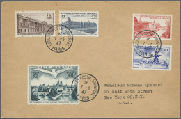 1947, 12. Weltpost-Kongress In Paris, Kleine Sammlung Mit Diversen Losen Marken, 2 Epreuves D'Artist Und 18 Briefe... - Non Classés