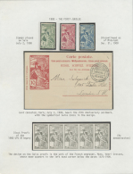 1870 Ff, Tolle Sammlung UNIVERSAL POSTAL UNION Auf Selbstgestalteten Albenblättern Und Englischem Text, Mit... - Non Classés