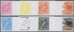 1976, Morocco. Lot Containing Progressive Proofs (6 Phases) For The Nature Protection Issue (2 Stamps) Showing... - Andere & Zonder Classificatie