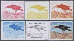 1975, Morocco. Lot Containing Progressive Proofs (6 Phases) For The 40c Value BALD IBIS Of The Nature Protection... - Andere & Zonder Classificatie