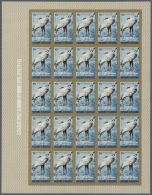 1965 (June 10), Burundi. Lot Of 2 IMPERFORATED Sheets Of 25 Stamps Each For The 6fr Value Of The BIRDS (airmail)... - Autres & Non Classés