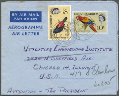 1962/2009, Collection Of Approx. 100 Postal Stationeries - AEROGRAMMES And Covers (from All The World) Showing... - Other & Unclassified