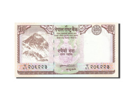 Billet, Népal, 10 Rupees, 2008, 2008, KM:61, NEUF - Népal