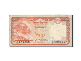 Billet, Népal, 20 Rupees, 2008, 2008, KM:62, B - Népal