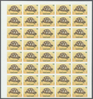 1989, Tunisia. Progressive Proofs Set Of Sheets For The 250m Value Of The Animal Issue. The Subject Is A TORTOISE.... - Autres & Non Classés