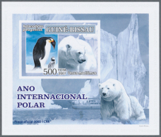 2007-2010: Group Of 30 Different Souvenir Sheets (Luxury Blocks), Imperf. On Cards, Depicting Penguins, Other... - Other & Unclassified