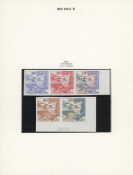 1958/1963, Thematic Automobile, Rallye Monte Carlo: 62 Imperforated Plate Proofs And Colour Trials Mounted On... - Andere & Zonder Classificatie