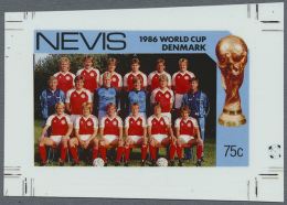 1986, World Cup Mexico, Group Of Photographic Stage Proofs: Eleven Stamps And Three Souvenir Sheets, Four Stamps As... - Other & Unclassified