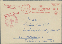 1882/1986 (ca.), Europa/Übersee, Nette Sammlung Von 170 Meist Versch. Belegen Mit Briefen, AK Und Ganzsachen,... - Red Cross