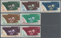 1965/1966, Mint Lot Of Issues To Commenmorate The First French Satellite Launch. The Lot Contailns Issues Of St.... - Autres & Non Classés