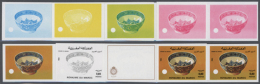 1984, Morocco. Progressive Proofs (8 Phases) For The Issue "Week Of The Blind" (1 Stamp) Showing PAINTED BOWL.... - Non Classés