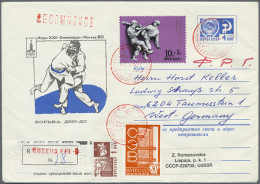 1980, Olympische Spiele Moskau Und Lake Placid, Sammlung Von über 900 Belegen Mit Stempel
Bzw. Marken Zum... - Autres & Non Classés
