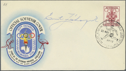 1956, Olympic Games Melbourne, Collection Of 53 Official Envelopes, Comprising The Set On F.d.c. Plus 52 Covers... - Other & Unclassified