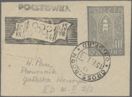 1944, Polish Camp Post Woldenberg And Gross-Born, Attractive Lot Of 11 Thematic Stamps Resp. Cancellations. (R) - Other & Unclassified