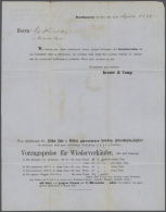 1868/1982, Europa/Übersee, Sammlung Von 67 Nur Versch. Belegen Mit Briefen Und Ganzsachen, Dabei Sind Nahrung... - Non Classés