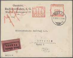 1880/1937 (ca.), Österreich, Sammlung Von Etwa 500 Belegen Mit Interessanten Stempeln, Ansichtskarten... - Muziek