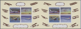 1978, Samoa. Progressive Proofs Set Of Sheets For The Souvenir Sheet Issue AVIATION PROGRESS. The S/s Contains The... - Airplanes