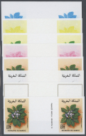 1986, Morocco. Progressive Proofs (8 Phases) For The Complete Flower Series (2 Values) Showing 1d "Warionia... - Other & Unclassified