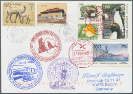 1985/2016, Chinese Antarctic Research, Lot Of Apprx. 75 Covers With Corresponding Frankings, Postmarks, Cachets,... - Andere & Zonder Classificatie