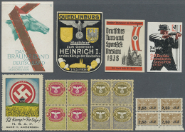 1940 (ca.), Meist Postfrische Sammlung Auf Stecktafeln, Dabei Zahlreiche Verschiedene Gebührenmarken Aus Dem... - Andere & Zonder Classificatie