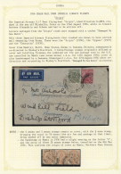 1936/1939 + 1954: Seven Covers (including Two Postal Stationaries) Originating From BURMA, Mostly Addressed To... - Andere & Zonder Classificatie