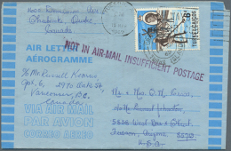 1945/1995 (ca.), Accumulation With About 330 Unused And Used/CTO Airletters And AEROGRAMMES From Algeria,... - Other (Air)