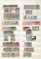 1890/1950 (ca.), Used And Mint Accumulation/collection Of Seveal Hundred Stamps, Neatly Sorted On Stocksheets,... - Collections