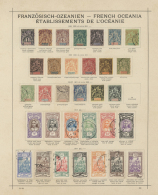 1882/1930, French America/French Oceania, Used And Unused Collection On Ancient Schaubek Pages, Comprising Many... - Verzamelingen