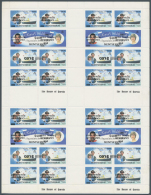 1984/85, Britsh Virgin Islands, St.Vincent And Montserrat, 9 Complete Sheets Of Errors: Missing Colour, Inverted... - Autres & Non Classés